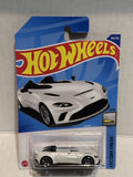 White Aston Martin V12 Speedster Factory Fresh 9/10 183/250 HCT94 2021 Hot Wheels Diecast Car