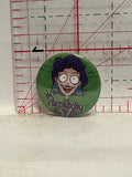 Perplexity Cartoon Character Button Pinback