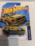 Yellow '84 Audi Sport Quattro Rally Champs 1/5 180/250 HCV29 2021 Hot Wheels Diecast Car