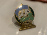 J and L Adventures Logo Mountains Lapel Hat Pin DR