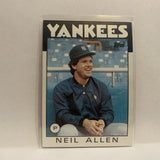 #663 Neil Allen New York Yankees 1986 Topps Baseball Card ID