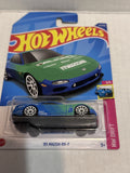 Blue Green '95 Mazda RX-7 HW Drift 2/5 177/250 HCV86 G1 2021 Hot Wheels Diecast Car