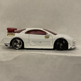White Mcdonalds Stock Racer ©2003 Hot Wheels Diecast Car DK