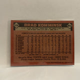 #698 Brad Komminsk Atlanta Braves 1986 Topps Baseball Card ID