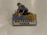 Whitehorse Yukon Gold Panning Lapel Hat Pin BL