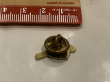 Red Apple Checkmark Lapel Hat Pin DR