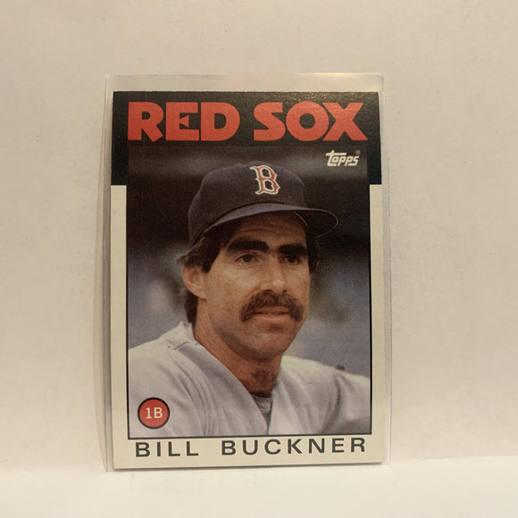 #443 Bill Buckner Boston Red Sox 1986 Topps Baseball Card ID