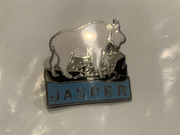 Jasper Alberta Mountain Goat Lapel Hat Pin DR