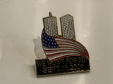 We Won't Forget Sept 11 2001 New York Lapel Hat Pin BL