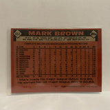 #451 Mark Brown Minnesota Twins 1986 Topps Baseball Card ID