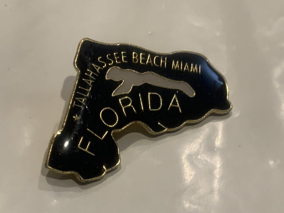 Tallahassee Beach Miami Florida Lapel Hat Pin DR