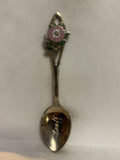Banff Alberta Wild Rose Souvenir Spoon