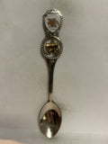 Lloydminster Saskatchewan Covered Wagon Prairie Lily Souvenir Spoon