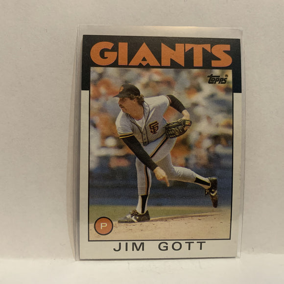 #463 Jim Gott San Francisco Giants 1986 Topps Baseball Card IE