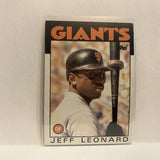 #490 Jeff Leonard  San Francisco Giants 1986 Topps Baseball Card IE