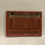#490 Jeff Leonard  San Francisco Giants 1986 Topps Baseball Card IE