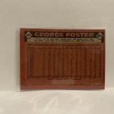 #680 George Foster New York Mets 1986 Topps Baseball Card IE