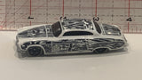 Black White Fish'd & Chip'd Hot Wheels Toy Diecast Car