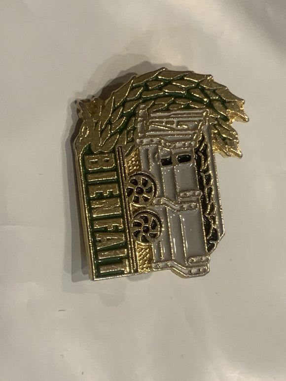 Bienfort Grain Coal Cart Lapel Hat Pin BM