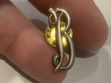 Letter B Lapel Hat Pin DS