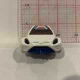 White Arctic Racer '12 Ford Fiesta ©2011 Hot Wheels Diecast Car DL