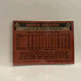#148 Mike Heath  Oakland Athletics 1986 Topps Baseball Card IE