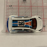 White Arctic Racer '12 Ford Fiesta ©2011 Hot Wheels Diecast Car DL