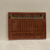 #766 Rick Langford Oakland Athletics 1986 Topps Baseball Card IE