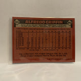 #566 Alfredo Griffin Oakland Athletics 1986 Topps Baseball Card IE