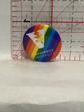 Vanderbilt University Rainbow Logo Button Pinback