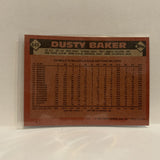 #645 Dusty Baker Oakland Athletics 1986 Topps Baseball Card IE