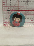Asian Cartoon Girl Button Pinback