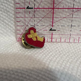 Apple with Bite Taken out with Band-Aid  Lapel Pin
