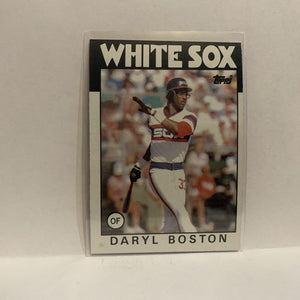 #139 Daryl Boston Chicago White Sox 1986 Topps Baseball Card IF