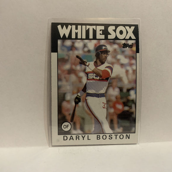 #139 Daryl Boston Chicago White Sox 1986 Topps Baseball Card IF