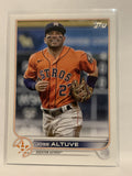 #278 Jose Altuve   Houston Astros 2022 Topps Series 1 Baseball Card MLB