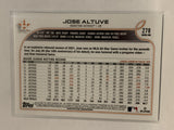 #278 Jose Altuve   Houston Astros 2022 Topps Series 1 Baseball Card MLB