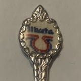 Cross Stitich Alberta 75th Collectable Souvenir Spoon DK
