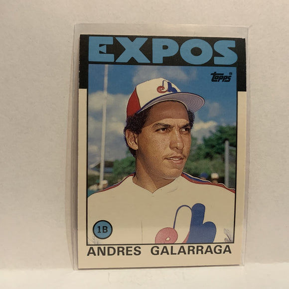 #40T Andres Galarraga Montreal Expos 1986 Topps Baseball Card IF