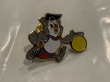 School Owl Playing Ball Lapel Hat Pin DS