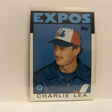 #526 Charlie Lea Montreal Expos 1986 Topps Baseball Card IF
