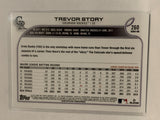 #260 Trevor Story Colorado Rockies 2022 Topps Series 1 Baseball Card MLB