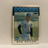 #522 Bob Bailor Los Angeles Dodgers 1986 Topps Baseball Card IF