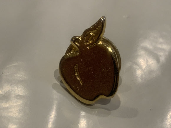 Golden Apple Lapel Hat Pin DS