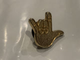 I Love You Hand Signal   Lapel Hat Pin DS