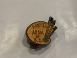 M.P.D. Assn of B.C. Painters Pallet Lapel Hat Pin BM