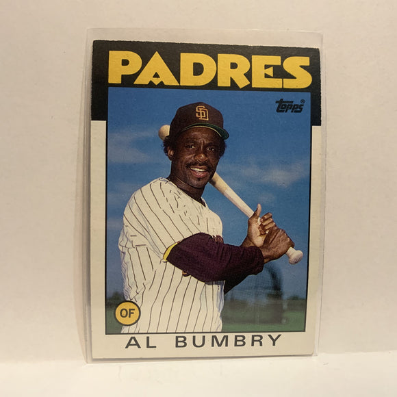 #583 Al Bumbry San Diego Padres 1986 Topps Baseball Card IF