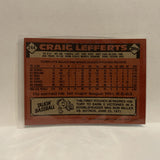 #244 Craig Lefferts San Diego Padres 1986 Topps Baseball Card IF