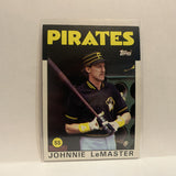 #289 Johnnie Lemaster Pittsburgh Pirates 1986 Topps Baseball Card IF