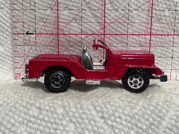 Red Fire Station Jeep Unbranded  Diecast Car